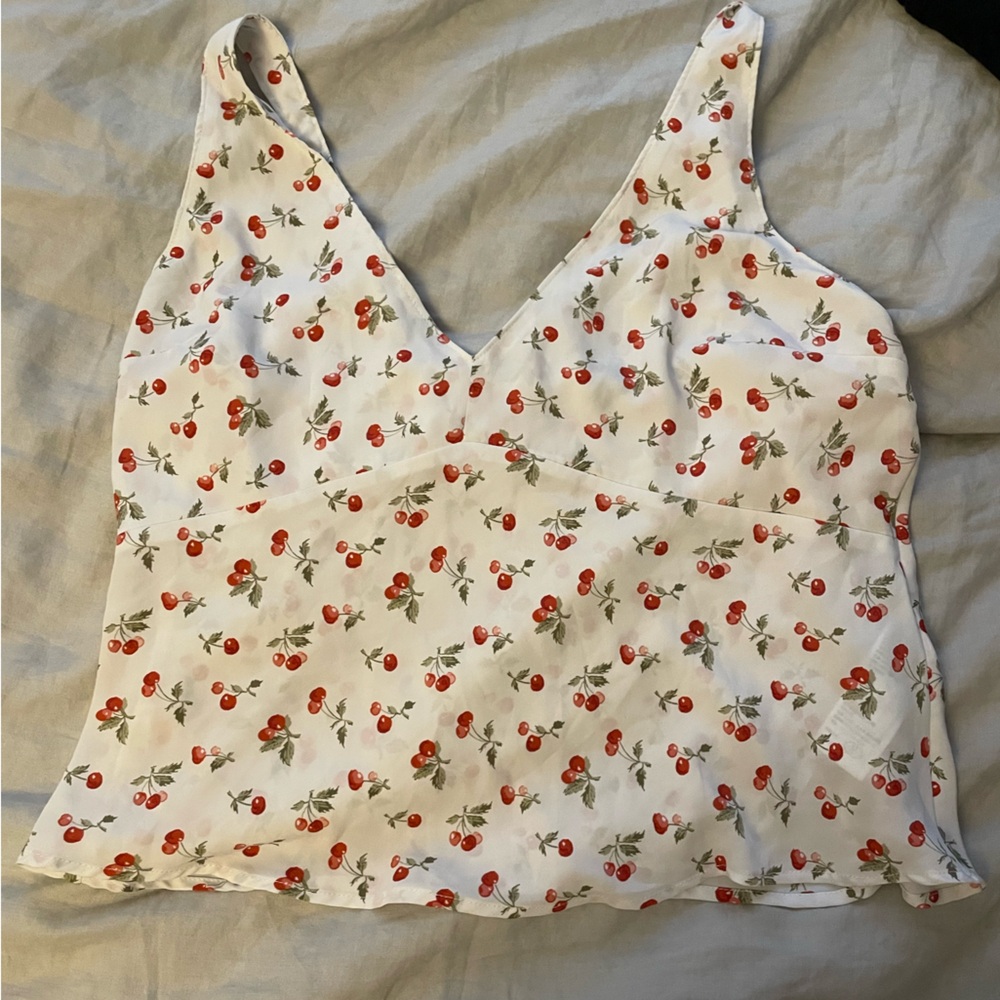 Abercrombie Tank Top With Cherries